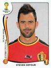 Panini Sticker Fuball WM 2014 Nr. 572 Steven Defour Belgique/Belgie Bild NEU