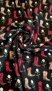 3 Metres Printed Crepe Dress Fabric By The Meter 60" Wide - Picture 1 of 4