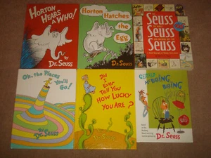 Dr Seuss Book LOT Whole Nothing But The Horton Did I Ever Tell How Lucky You Are - Foto 1 di 12