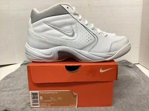 Nike The Overplay III sneaker uomo #315884 101 taglia 8 bianche "2007" mai indossate - Foto 1 di 11