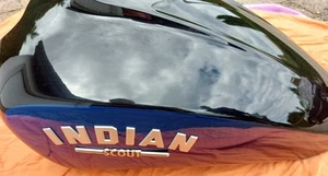 Indian Scout Tank  schwarz/blau (ICON) - Bild 1 von 7