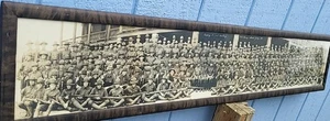 Extra long 48 in photo - San Francisco battery 1918 with glass wood frame m9 - Bild 1 von 8