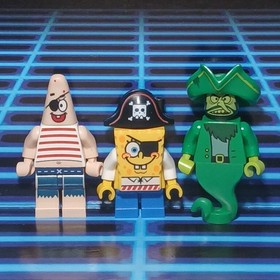 Lego The Flying Dutchman 3817 Minifig Green Pirate Ghost SpongeBob Patrick LOT