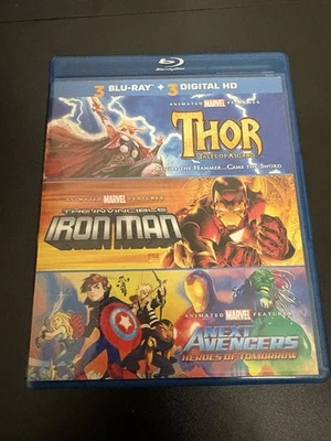 Marvel Animated Triple Feature Thor Iron Man Next Avengers Blu-ray - Image 1 of 3