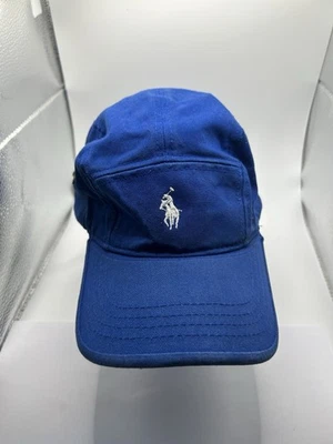 KB Ethos Polo Deportes Ventilado Correa Gorra Sombrero Azul Ralph Lauren Poni De Colección Foto 1 de 4