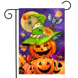 Briarwood Lane Happy Jack-O-Lanterns Gartenflagge - Bild 1 von 4
