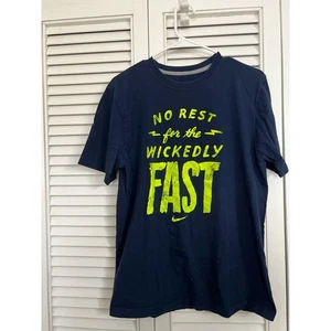 Nike Tee “No Rest for the Wicked Fast” Running Sporty Shirt Sz: Medium - Picture 1 of 4