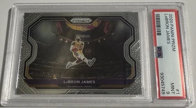 2020 Panini Prizm Lebron James #1 PSA 9 Lakers - Image 1 of 2