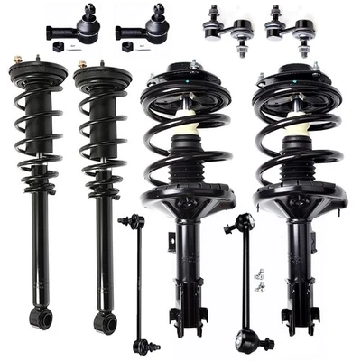 Front Rear Complete Struts & Sway Bars & Tie Rods Fits 00-05 Mitsubishi Eclipse - Image 1 of 2