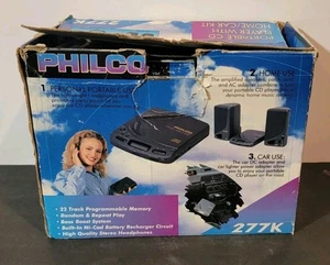Philco Personal CD Player Heimgebrauch nur Lautsprecher und Kopfhörer Modell 227K - Bild 1 von 8