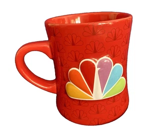 NBC New York Red Ceramic Coffee Mug 16 oz 3D Peacock Microwave & Dishwasher Safe - Picture 1 of 8