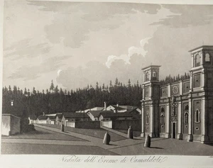 Antonio Terreni, Camaldoli, Toscana, Aquatinta, 1801, - Imagen 1 de 6