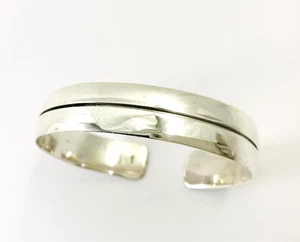 Brazalete liso de plata esterlina 925. 22 gramos - Imagen 1 de 10