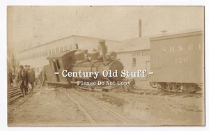 Motore Strong, Maine, ME - RPPC, SR&RL #20 Salta le rotaie dell'interruttore - Foto 1 di 2