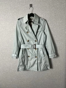 Burberry London Nylon Trench Coat with Belt & Nova Check Lining Women's Size US4 - Picture 1 of 24