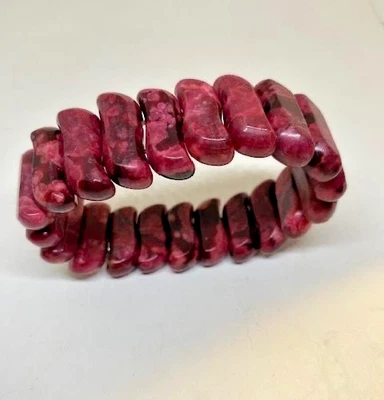 Red Jasper 弹力手链 全新 — 第 1/4 张图片