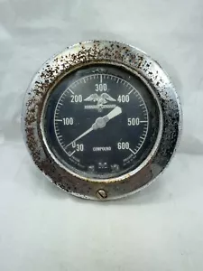 COMPUESTO MANÓMETRO VACÍO VINTAGE AMERICAN LAFRANCE 0-600 EE. UU. 87183 6 1/2" - Imagen 1 de 8