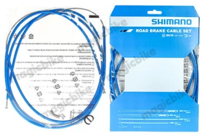 (blau) Shimano Rennrad PTFE Bremszug & Gehäuse Set - Bild 1 von 1