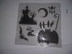 CLEAR STAMP HALLOWEEN FÜR SCRAPBOOKING NEU 14X14 CM (NEW96) - Bild 1 von 1