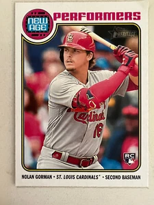 Nolan Gorman St. Louis Cardinals 2023 Topps Heritage New Age Performers NA-2 - Picture 1 of 2