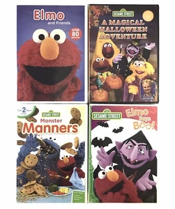 Sesame Street & Elmo DVD Collection: Cookie Monster Halloween New Sealed 4 DVD’s - Imagen 1 de 10