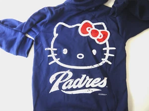 Sanrio Hello Kitty San Diego Padres Hoodie XL (children) BRAND NEW! - Picture 1 of 11