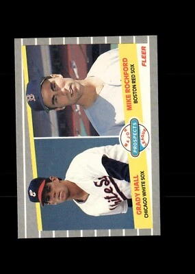 1989 Fleer - Major League Prospects #650 Mike Rochford, Grady Hall (RC) - Image 1 of 2