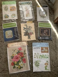 1970's Carousel Crafts,Royal Coat, Morris,& Patricia Nimocks Transferable Prints - Picture 1 of 8
