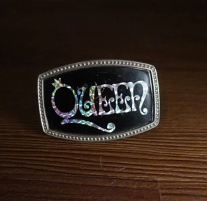 Fibbia per cintura olografica a prisma fascia regina vintage anni 70 80 - Foto 1 di 10