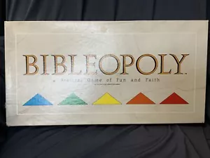 Preowned "BIBLEOPOLY" Monopoly 1991 Board Game Late For The Sky Fun Family Game - Picture 1 of 11