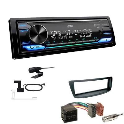JVC Digital 1-DIN Autoradio DAB+ Bluetooth für Citroen C1 2005-2010 - Bild 1 von 4