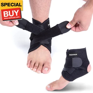 Ankle Support Brace, Breathable Neoprene Sleeve, Adjustable Wrap! (1 Pack) - Picture 1 of 7