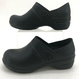 Zuecos sandalias zapatos de cuero zapatillas de casa sanita clog abiertamente en20347 negro