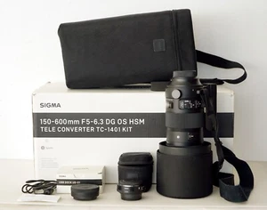 Sigma 150-600mm F5-6.3 DG OS HSM S Nikon F + TC 1401 + USB Dock. Top mit OVP - Bild 1 von 18