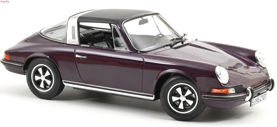 Porsche 911 E Targa 1971 violeta escala 1:18 diecast NoRev Foto 1 de 1
