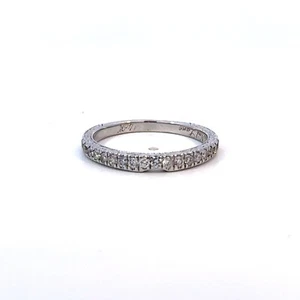 Neil Lane Hand Engraved 14K White Gold Diamond Matching Band Ring 5.25+ - J455 - Picture 1 of 11
