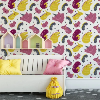 Обои розовый желтый существа самоклеящийся мульти PhotoTex 6 мил ткани - Изображение 1 из 4