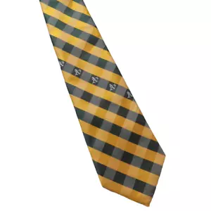 Corbata Oakland Athletics Para Hombres Amarillo Verde Cuadros MLB Béisbol Clásico 58" - Imagen 1 de 4