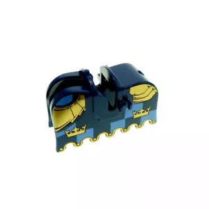 1x LEGO Horse Blanket Shabrack Dark Blue Gold Crown 4506828 2490pb07 - Picture 1 of 1