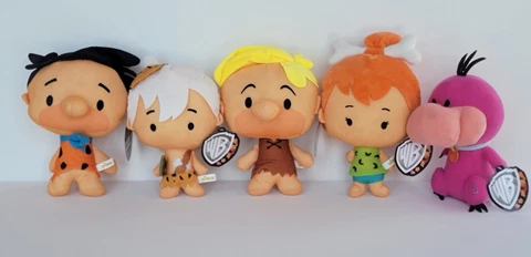 Flintstones Pebbles,Fred,Barney,Bamm-Bamm,Dino 5 Pack Toy Factory Doll 10"Chibi Cover