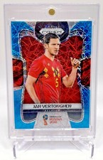 2018 Jan Vertonghen Panini Prizm World Cup Blue Lazer Refractor Belgium 16/125