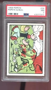 Popeye #38 Bull 1959 tarjeta grado 7 casi nueva Ad-Trix King características Syndicate Inc. - Imagen 1 de 2