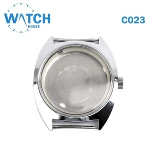 Estuche de reloj vintage hecho en Suiza metal acero inoxidable y resistente al agua #C023# - Imagen 1 de 4