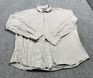 Polo Ralph Lauren Heather Poplin Men's Gray Oxford Button Up Dress Shirt Size L - Picture 1 of 16