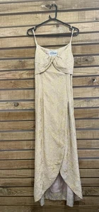 Vintage 50s Stefney original formal party dress/ gown. Wedding/ prom. Gold - Picture 1 of 5