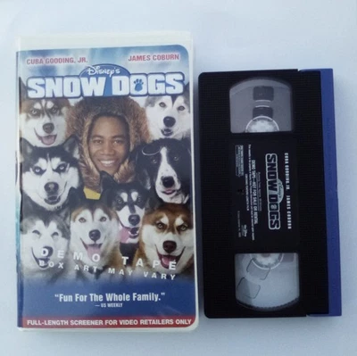 Snow Dogs (Gently Used VHS  2002) Screening Copy DISNEY Cuba Gooding Jr. - Image 1 of 4