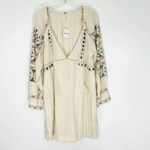 Mini Vestido Free People All My Life en Marfil Nuevo con Etiquetas Talla Grande - Imagen 1 de 11