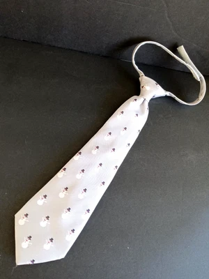 GYMBOREE 雪人领带灰色 6 码及以上 (14 英寸) 假日儿童 — 第 1/4 张图片