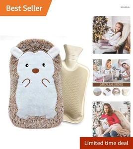 Wärmflasche Tier Igel 2L Bezug Kuschelig Naturkautschuk Kinder Erwachsene - Bild 1 von 10