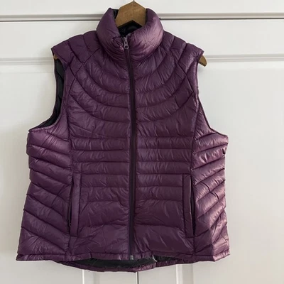 Bernardo Mujer Plumón de Ganso Chaleco Acolchado Embalable Cremallera Talla XL Foto 1 de 4